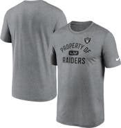 Nike Men's Nike Las Vegas Raiders Heather Charcoal Property Of Legend Performance T-Shirt
