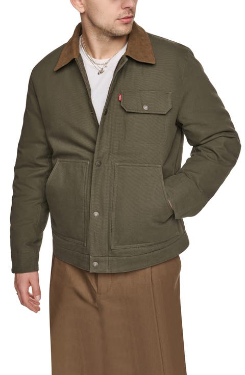 Cotton Canvas Zip Jacket
