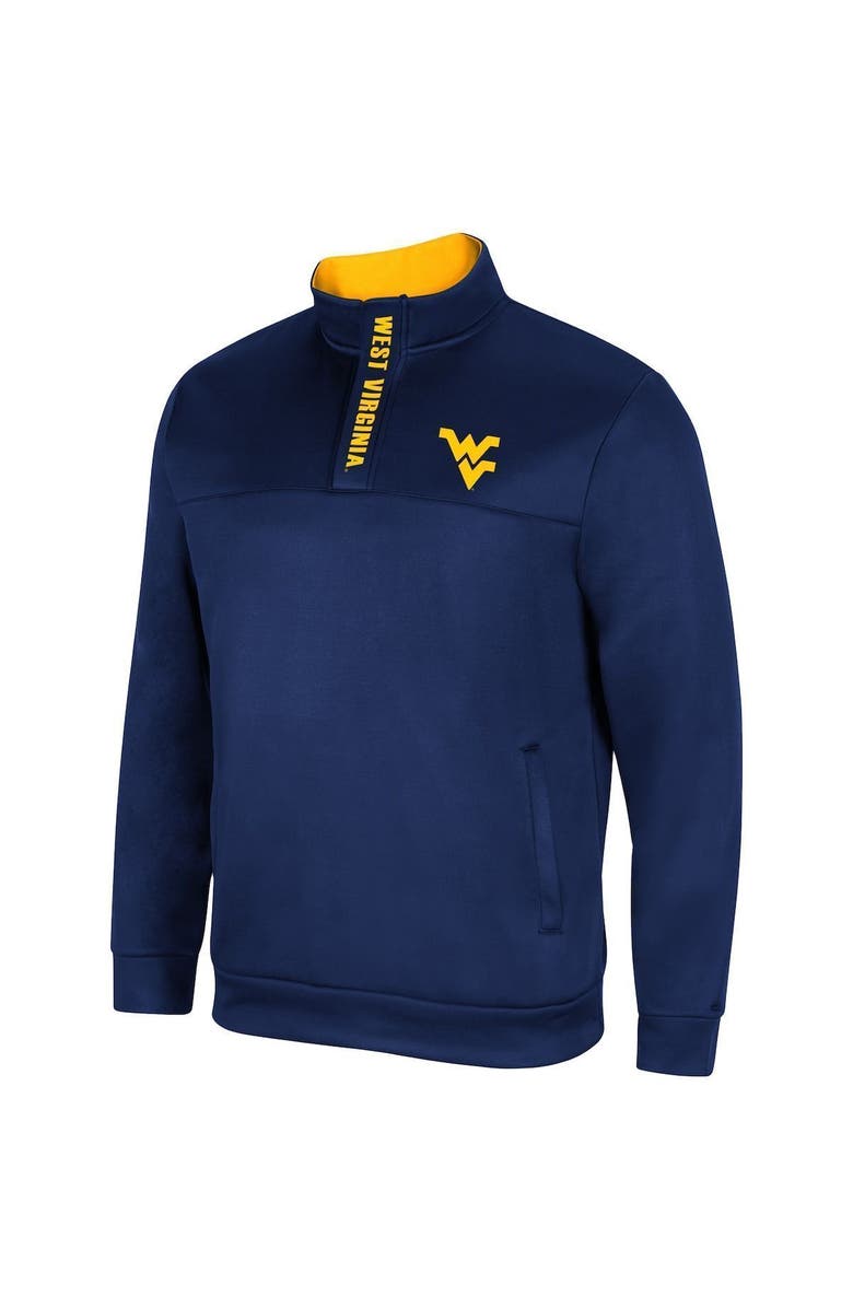 COLOSSEUM Men's Colosseum Navy West Virginia Mountaineers No Tomorrow Quarter-Zip Jacket, Alternate, color,