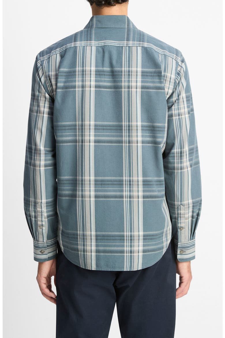 Lorimer Plaid Button-Up Shirt, Alternate, color, HARBOR BLUE COMBO
