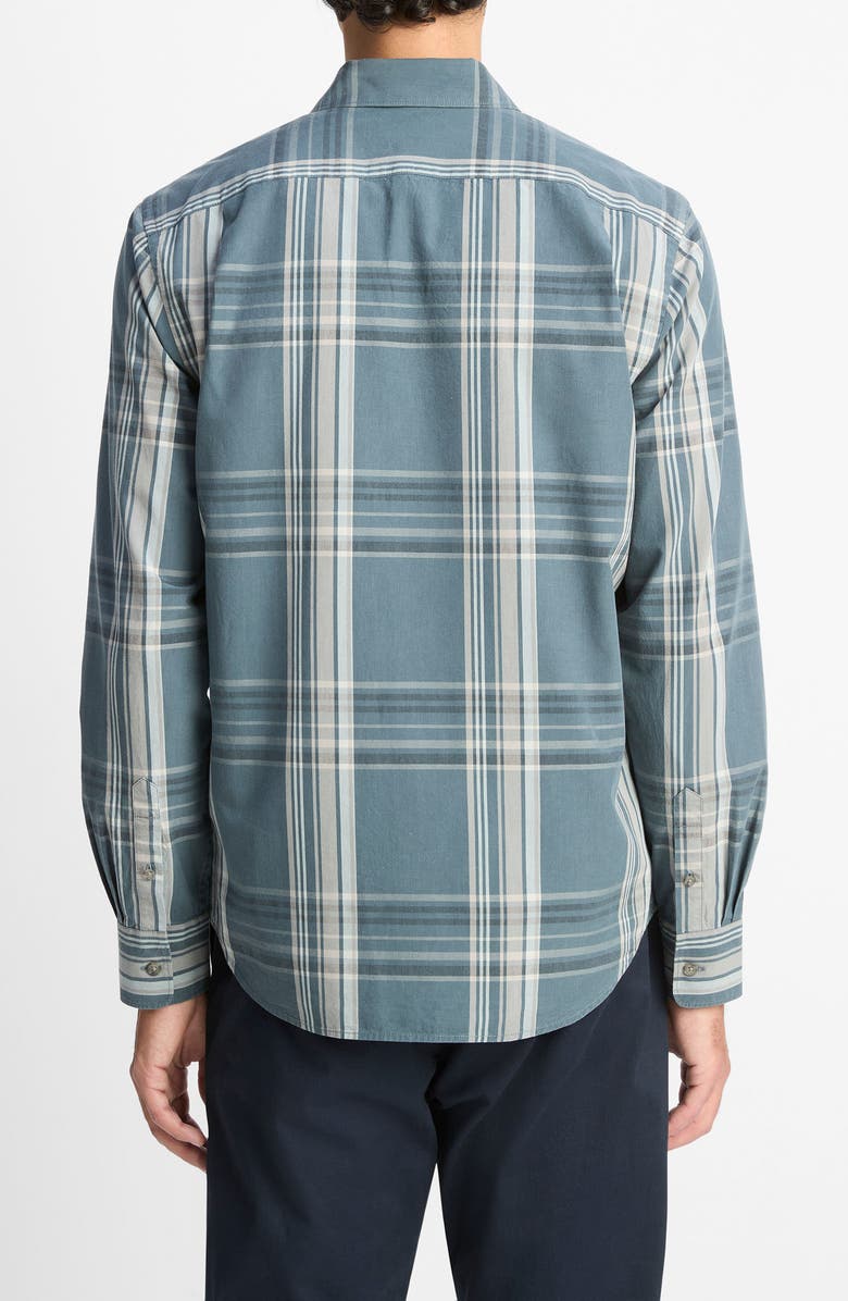 Vince Lorimer Plaid Button-Up Shirt, Alternate, color, Harbor Blue Combo