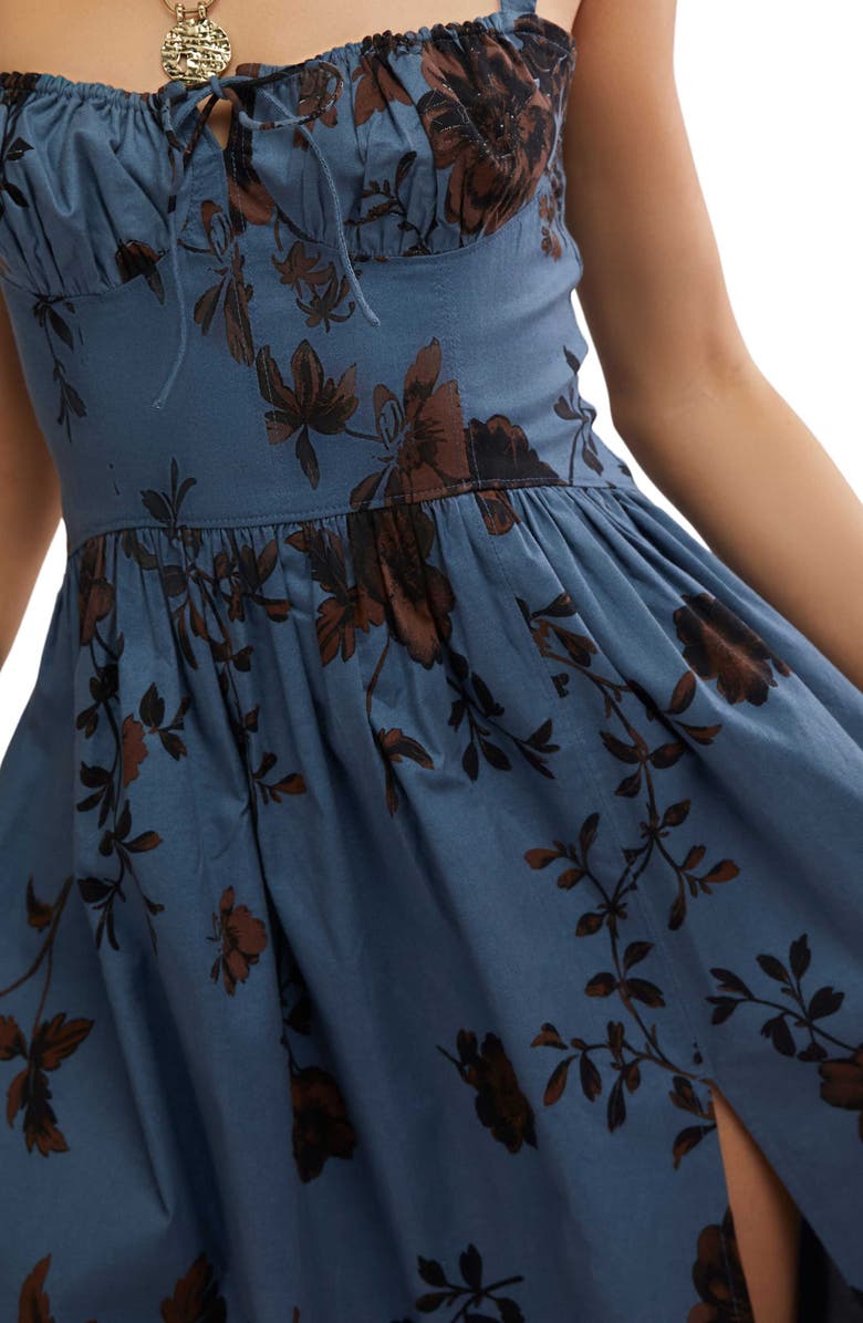 Free People Laters Baby Stretch Cotton Midi Sundress, Alternate, color, 