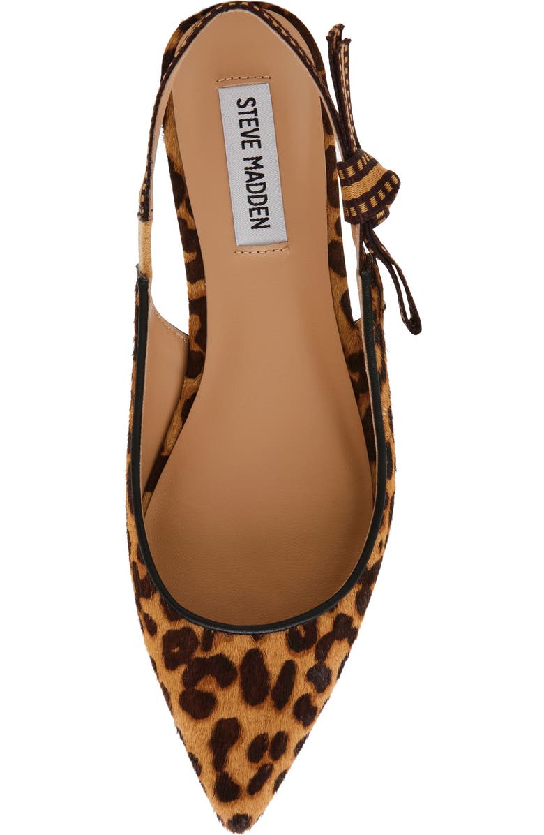 Steve Madden Olsen Slingback Genuine Calf Hair Pointed Toe Flat, Alternate, color,