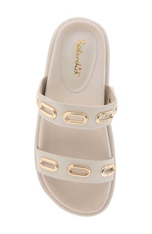 Splendid Carmen Slide Sandal In White Sand