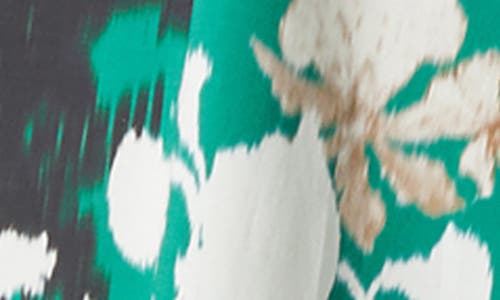 Marina Rinaldi 1a Uscita Holiday Printed Split Sleeve Dress In White