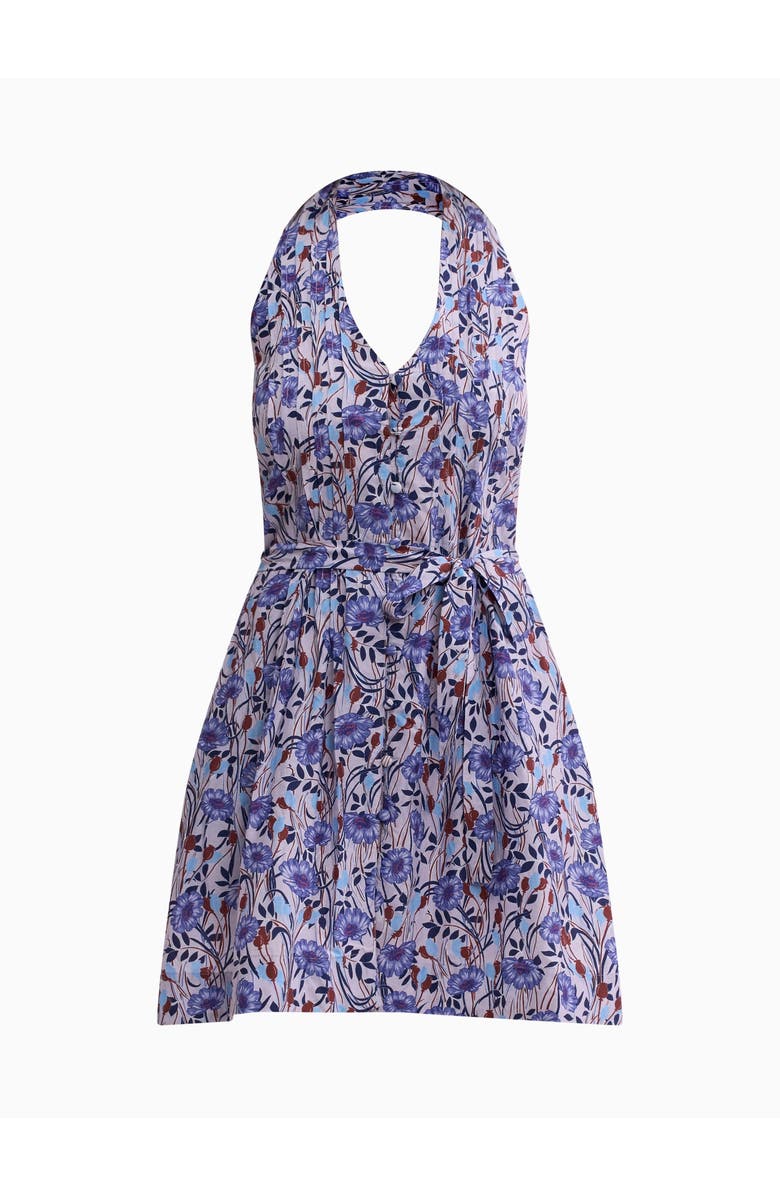 Rebecca Taylor Daphne Halter Dress, Alternate, color, Iris Multi