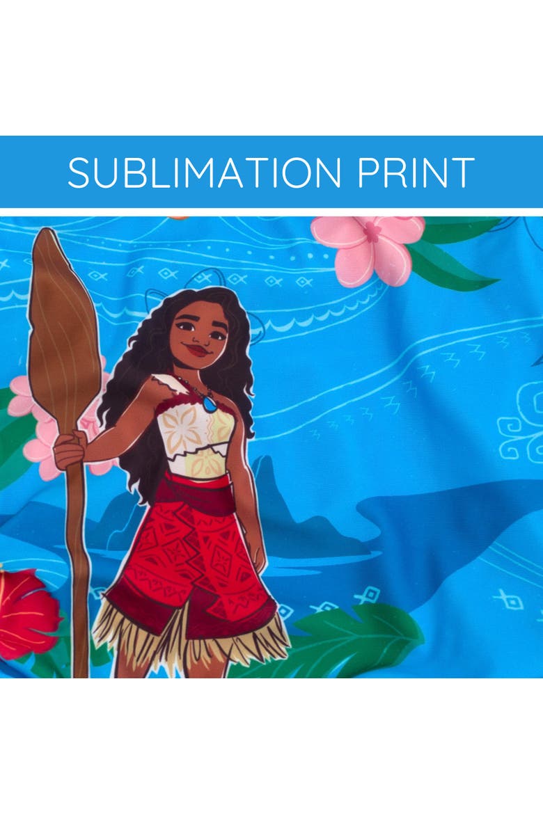 Moana One Piece Bathing Suit, Alternate, color, Moana Tropical Blue