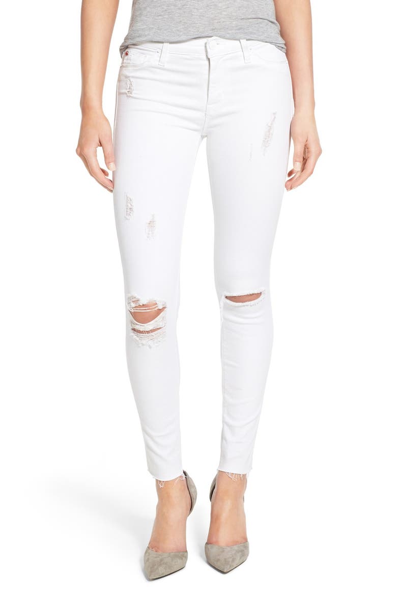 'Nico' Mid Rise Distressed Ankle Skinny Jeans, Main, color, DREAMER