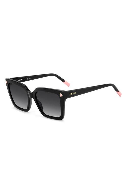 Shop Missoni 55mm Gradient Square Sunglasses In Black/dark Grey