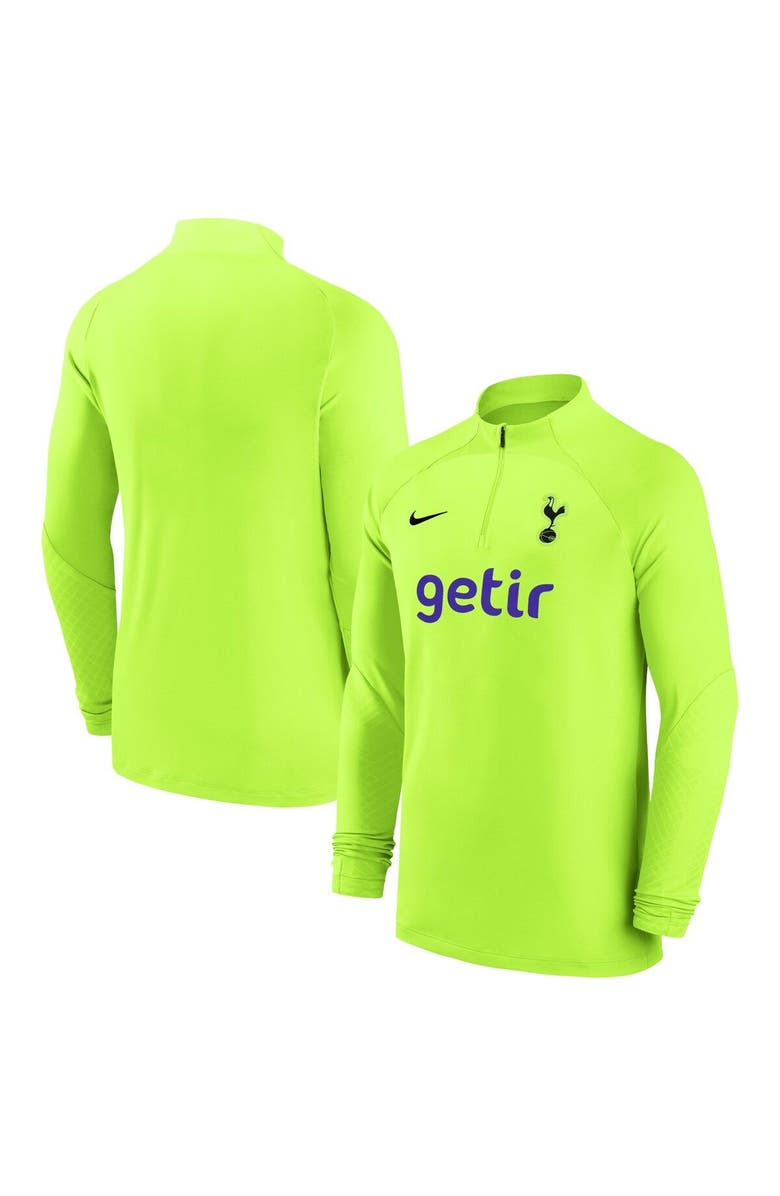 Nike Men's Nike Yellow Tottenham Hotspur 2022/23 Strike Drill Performance Raglan Quarter-Zip Long Sleeve Top, Main, color, Yellow