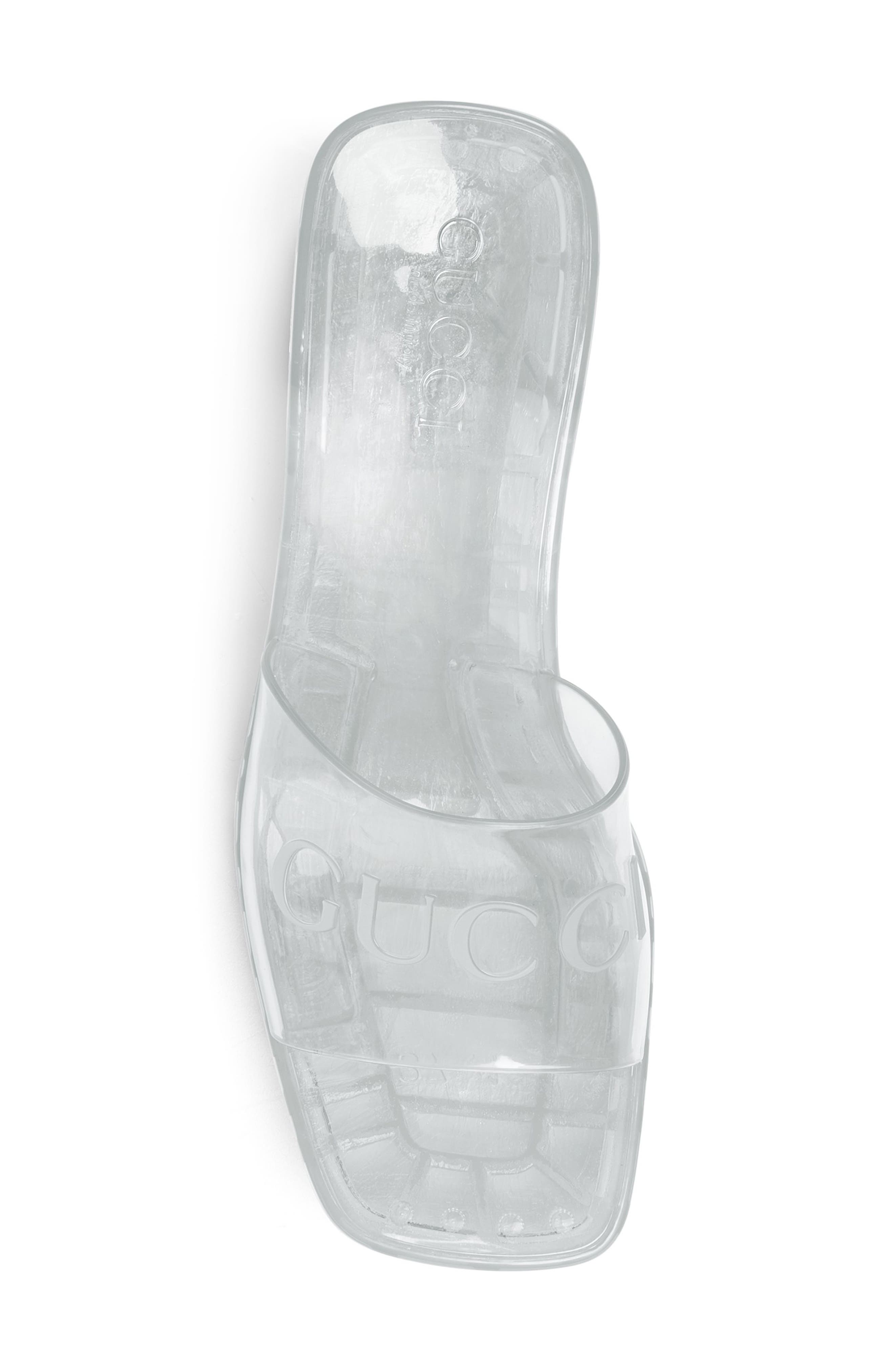 Gucci Plastique Logo Platform Slide Sandal, Alternate, color, 