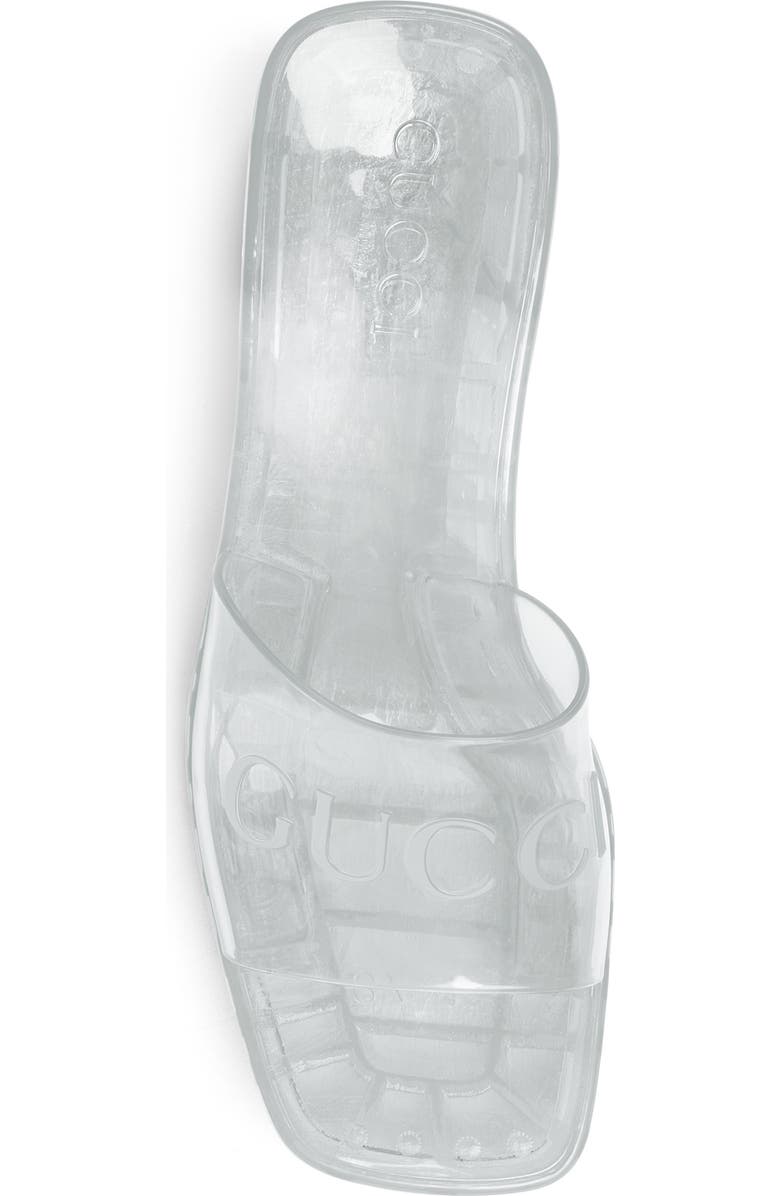 Gucci Plastique Logo Platform Slide Sandal, Alternate, color,
