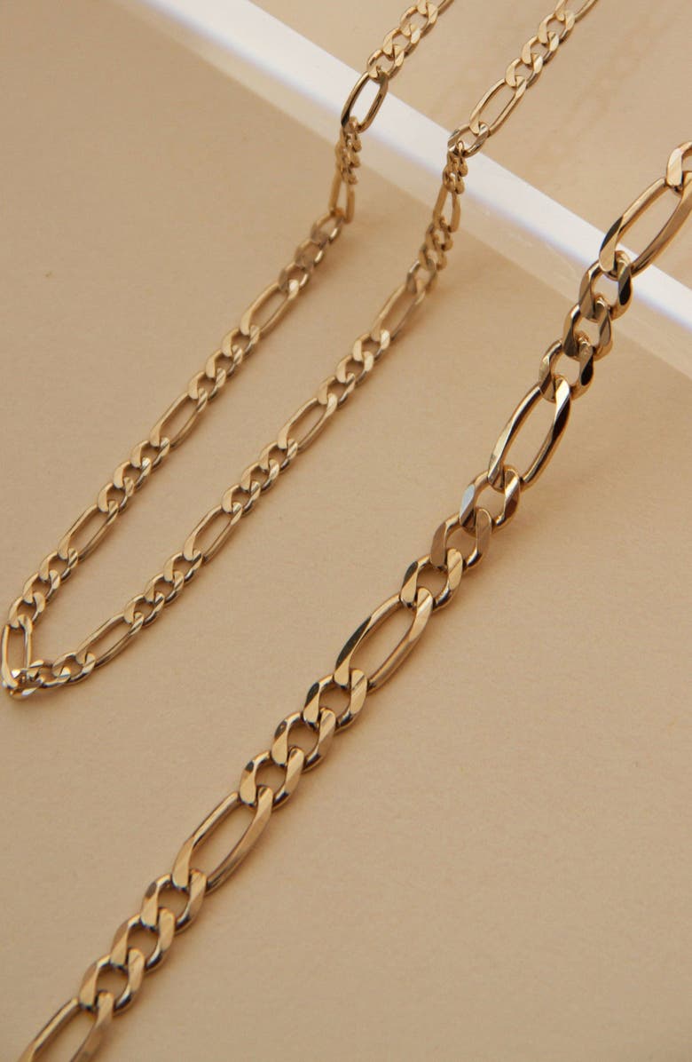 Aurate New York Figaro Chain Necklace, Alternate, color, Yellow