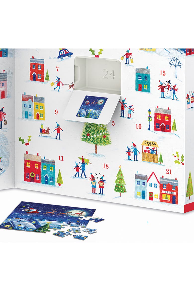 Puzzle Advent Calendar Christmas Town, Alternate, color, Multicolored