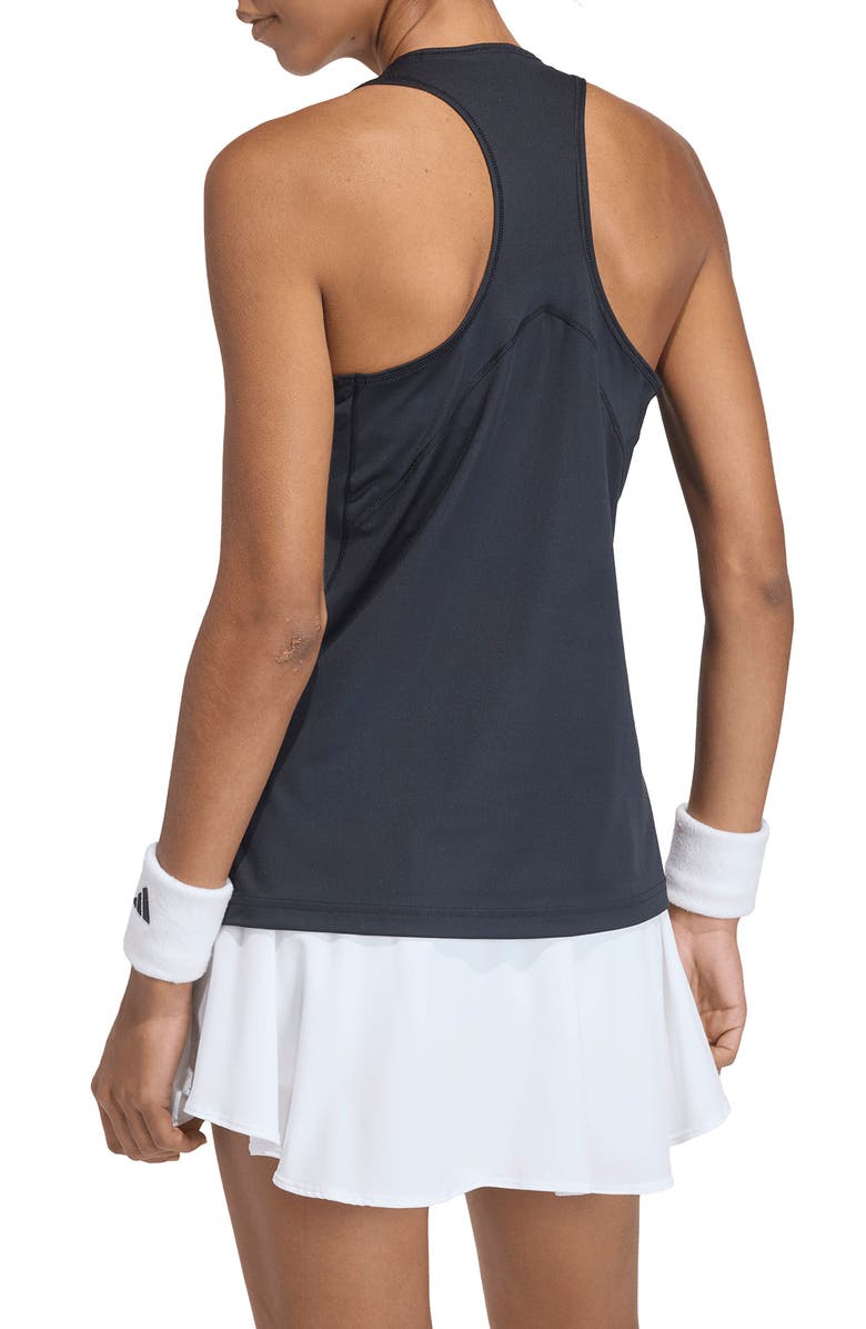 adidas Club High Neck Racerback Tank, Alternate, color, Black