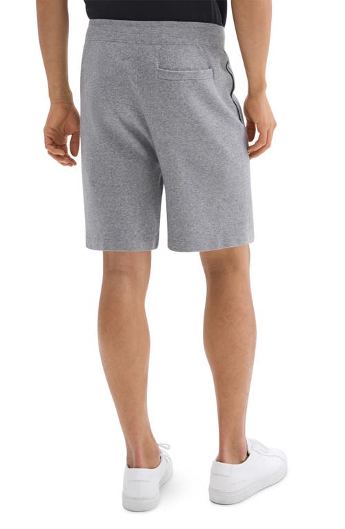 Theory Regular Fit Sweat Shorts In Melange Gray