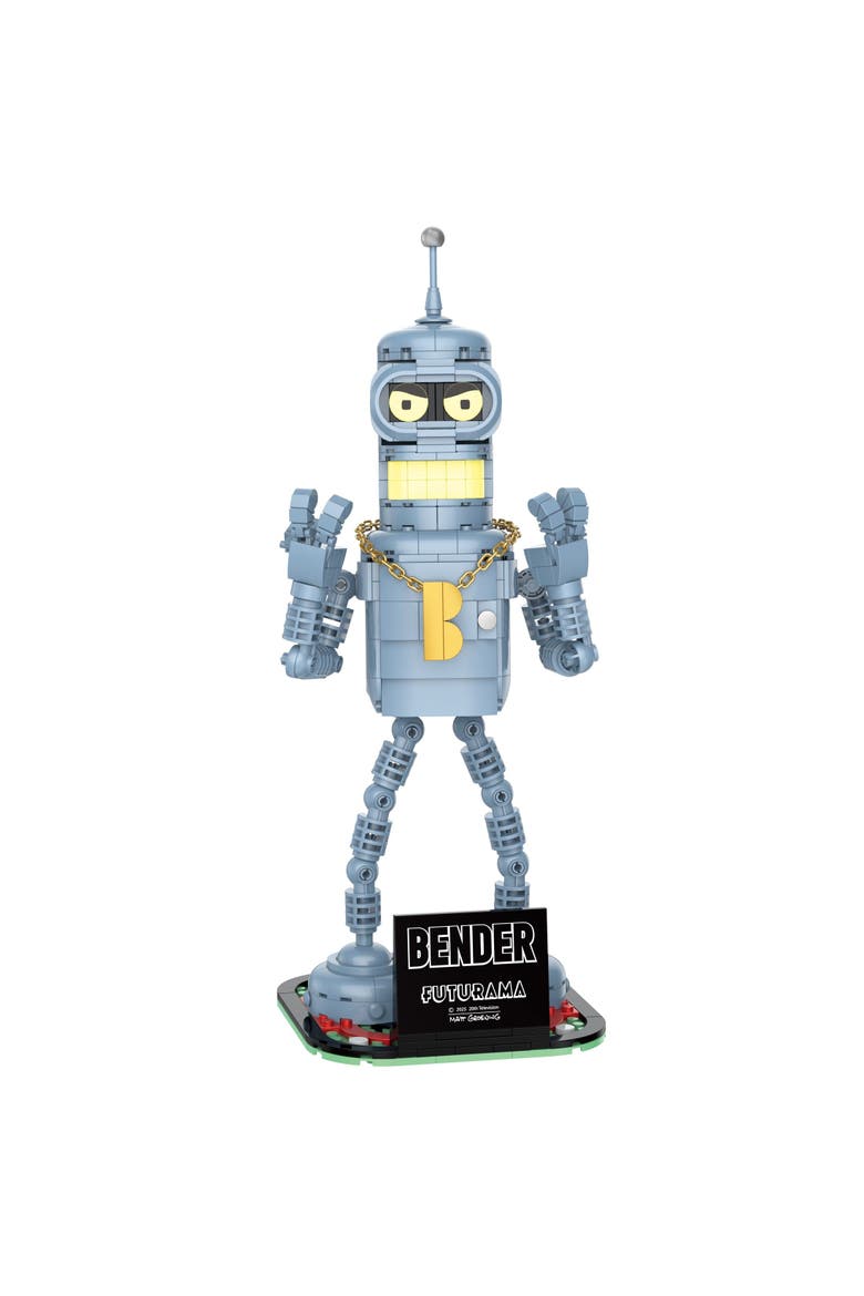 Futurama Bender Building Set, Alternate, color, Yellow