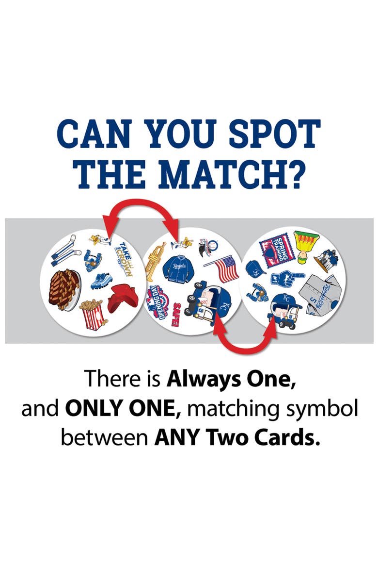 Kansas City Royals Spot It! Card Game, Alternate, color, Multicolor