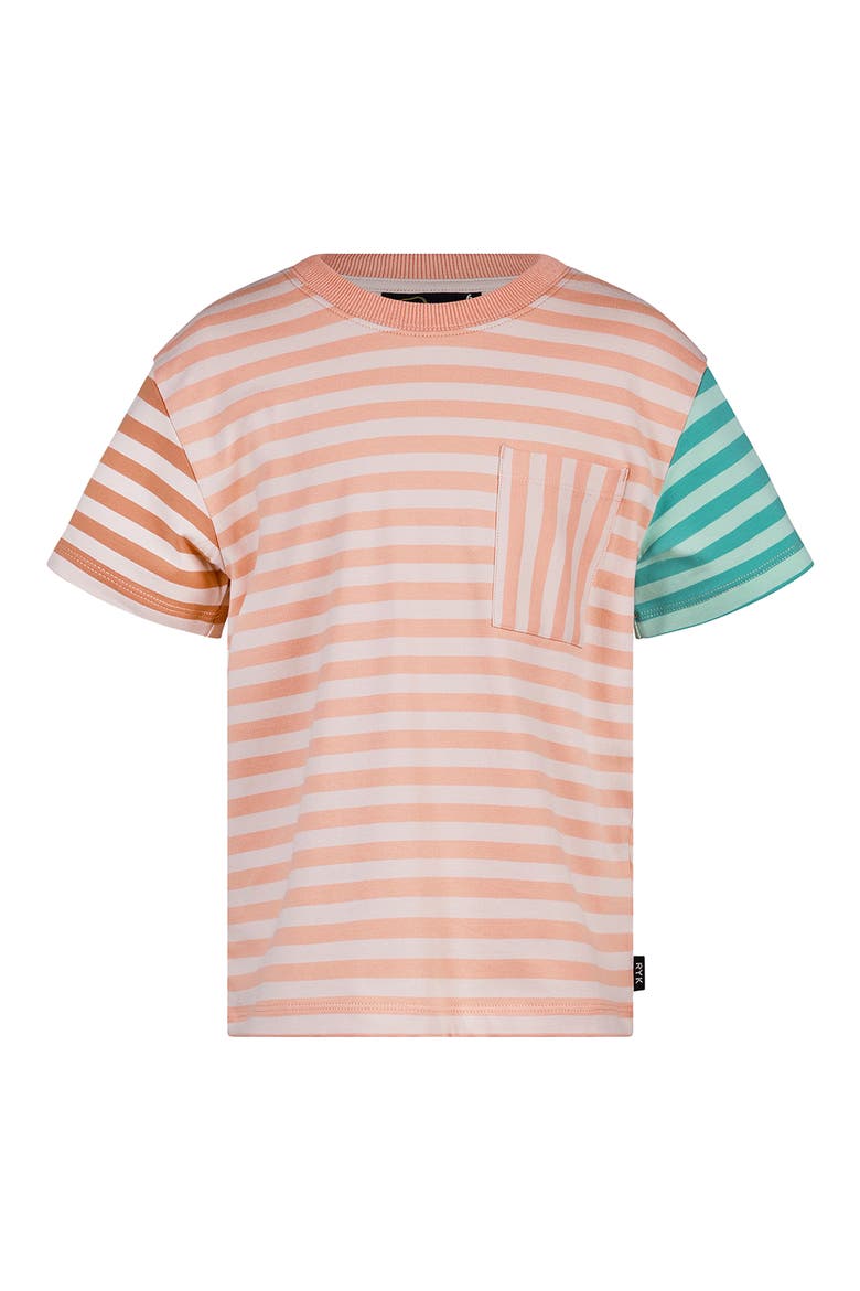 Kids' Striped T-Shirt, Main, color, SANDSTONE MULTI