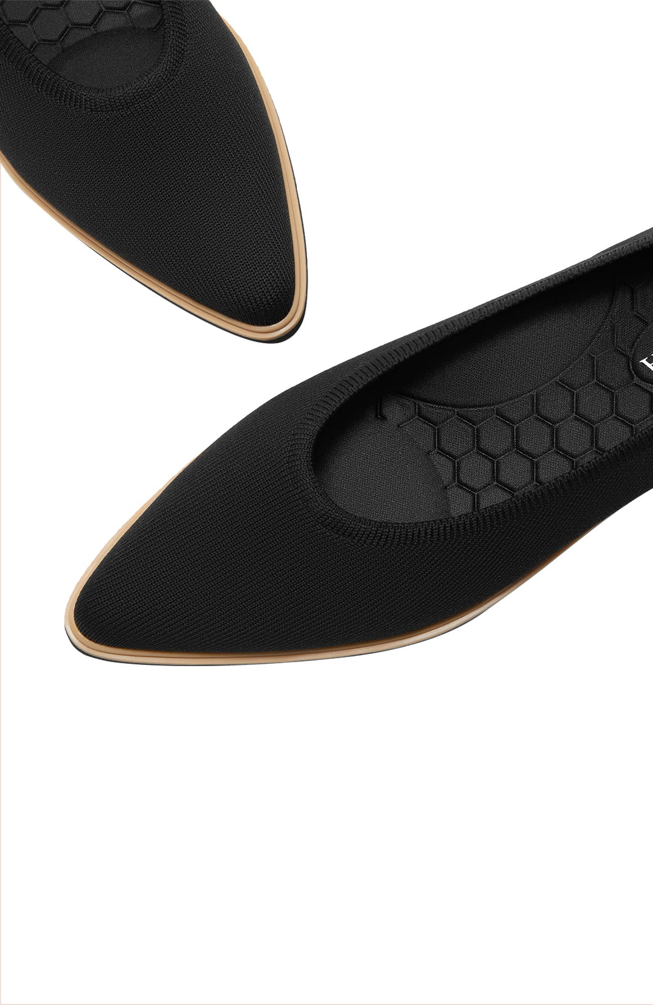 Pointed-Toe All-Day Standing Flats, Alternate, color, Black