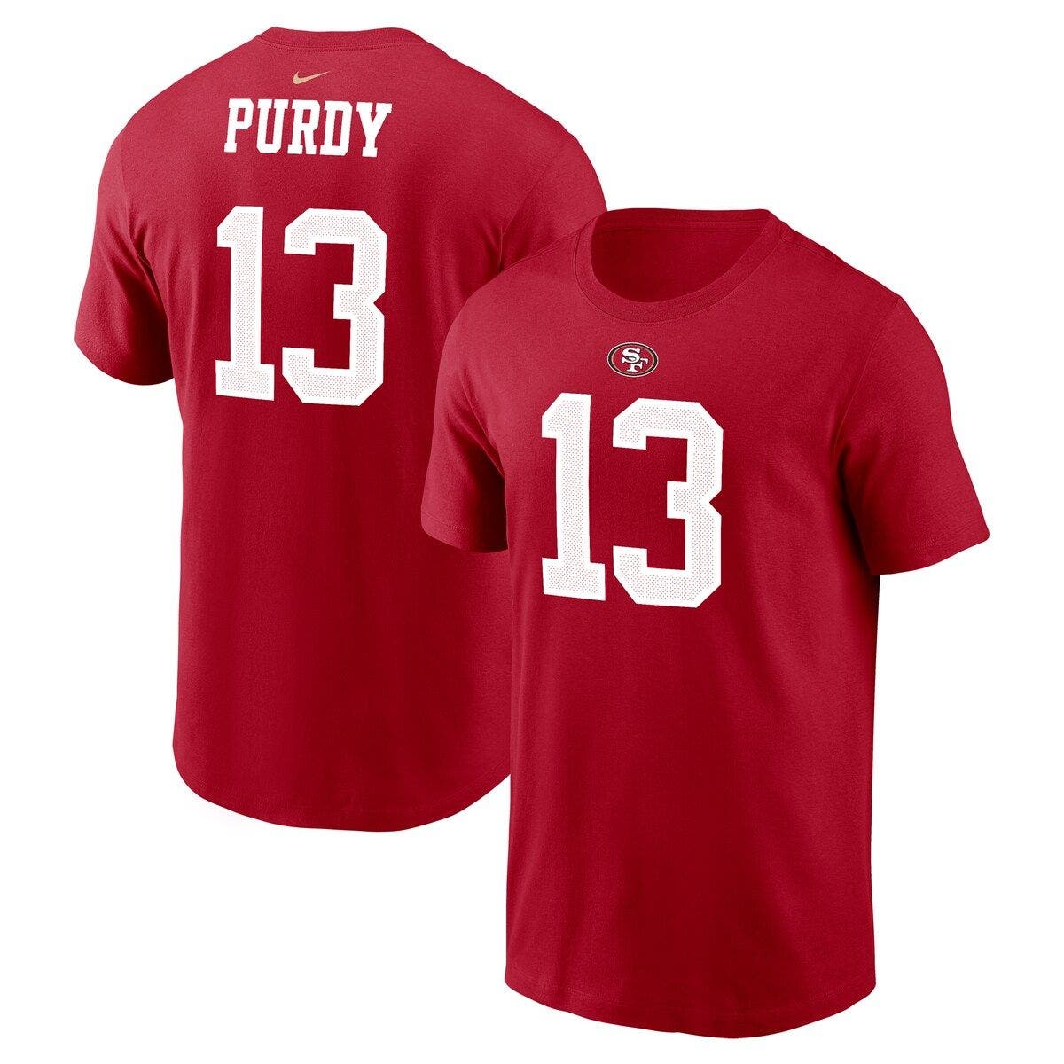 Nike Men's Nike Brock Purdy Scarlet San Francisco 49ers Player Name ...