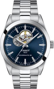 Tissot T-Classic Powermatic 80 Open Heart Bracelet Watch, 40mm