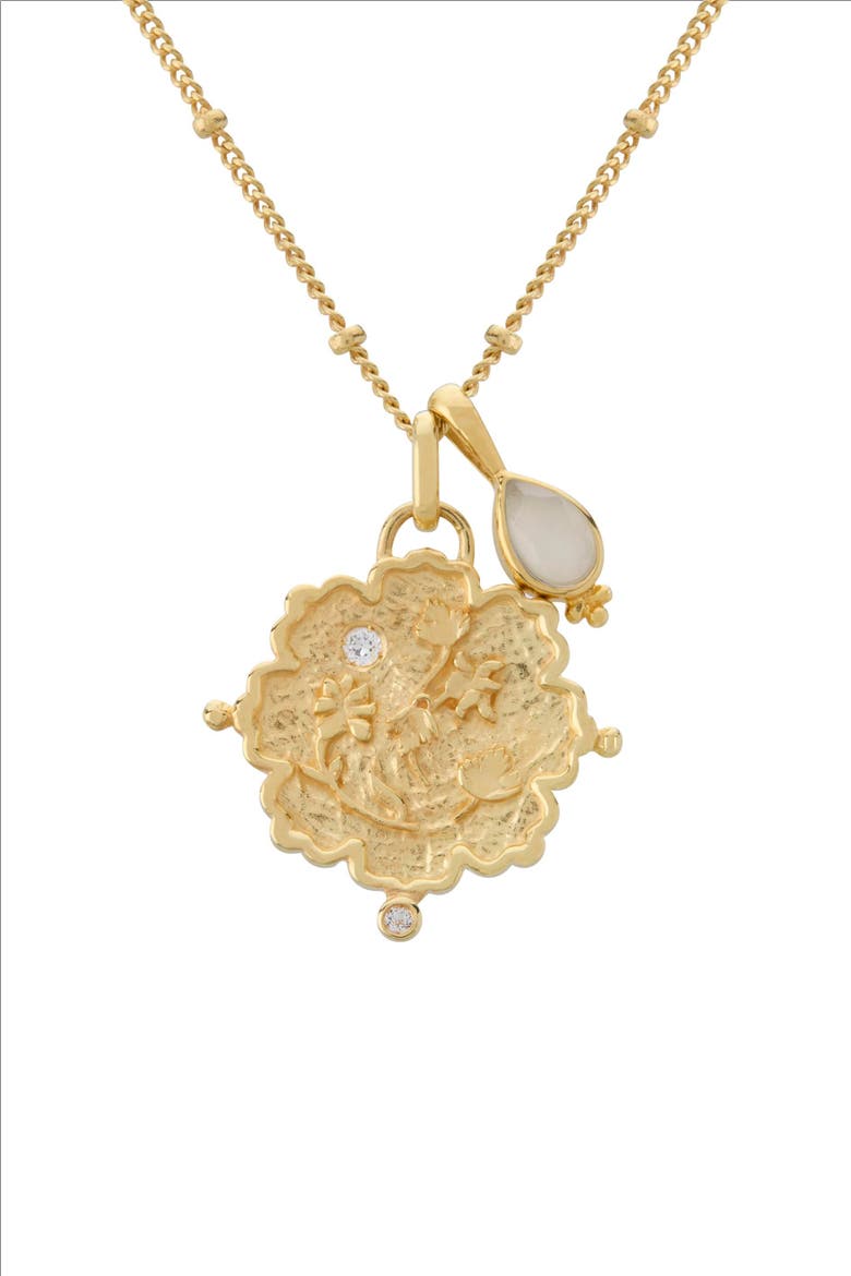 Loved Always Pendant Necklace, Main, color, Yellow Gold