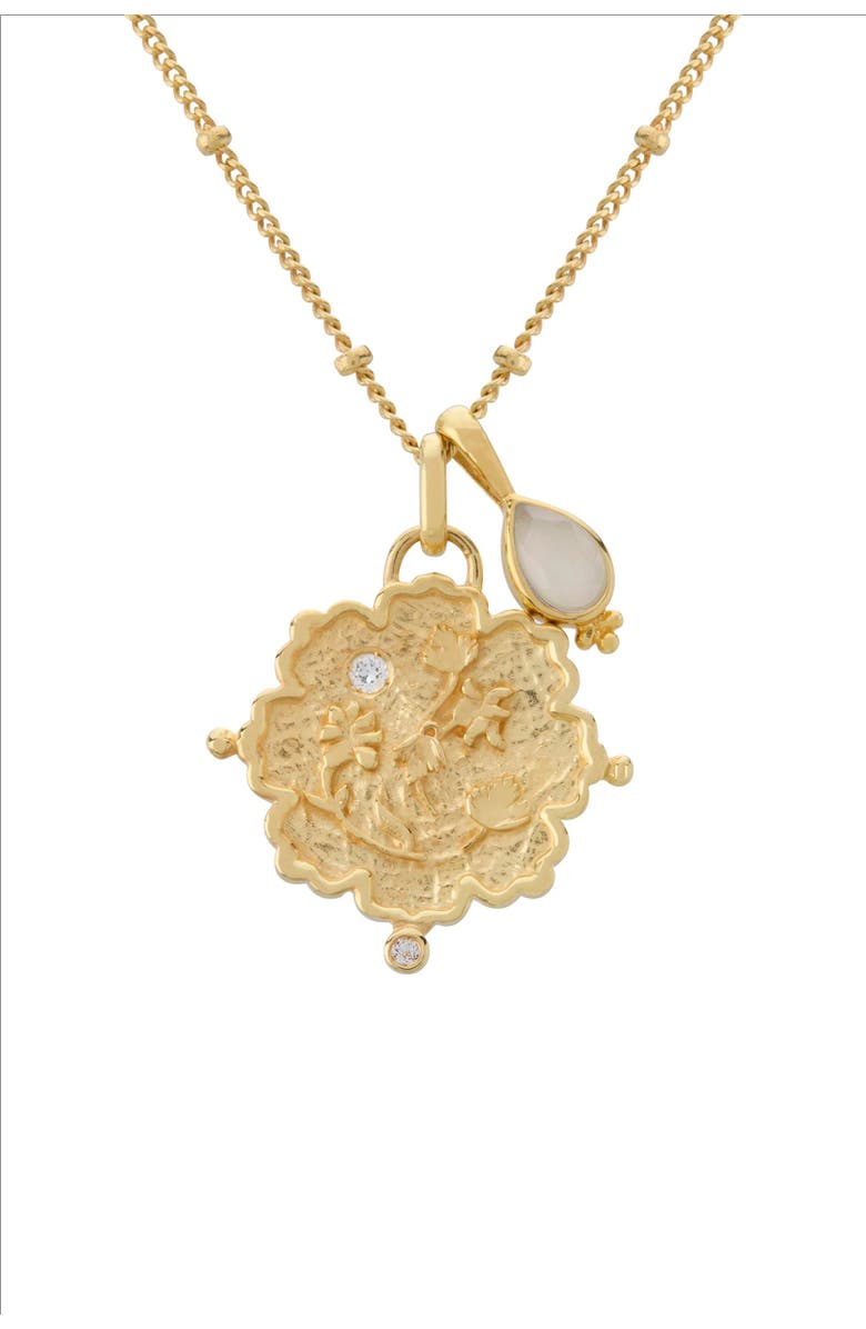 Murkani Loved Always Pendant Necklace, Main, color, Yellow Gold