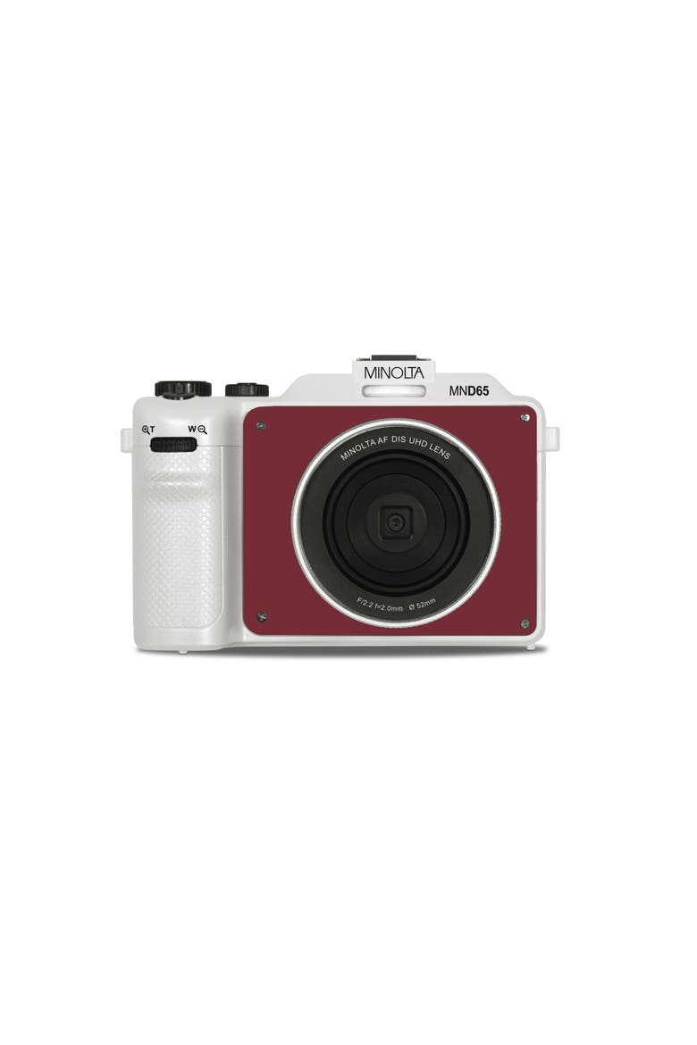 MND65 56 MP Autofocus / 4K60FPS Ultra HD Camera w/WiFi and Selfie Lens, Main, color, WHITE