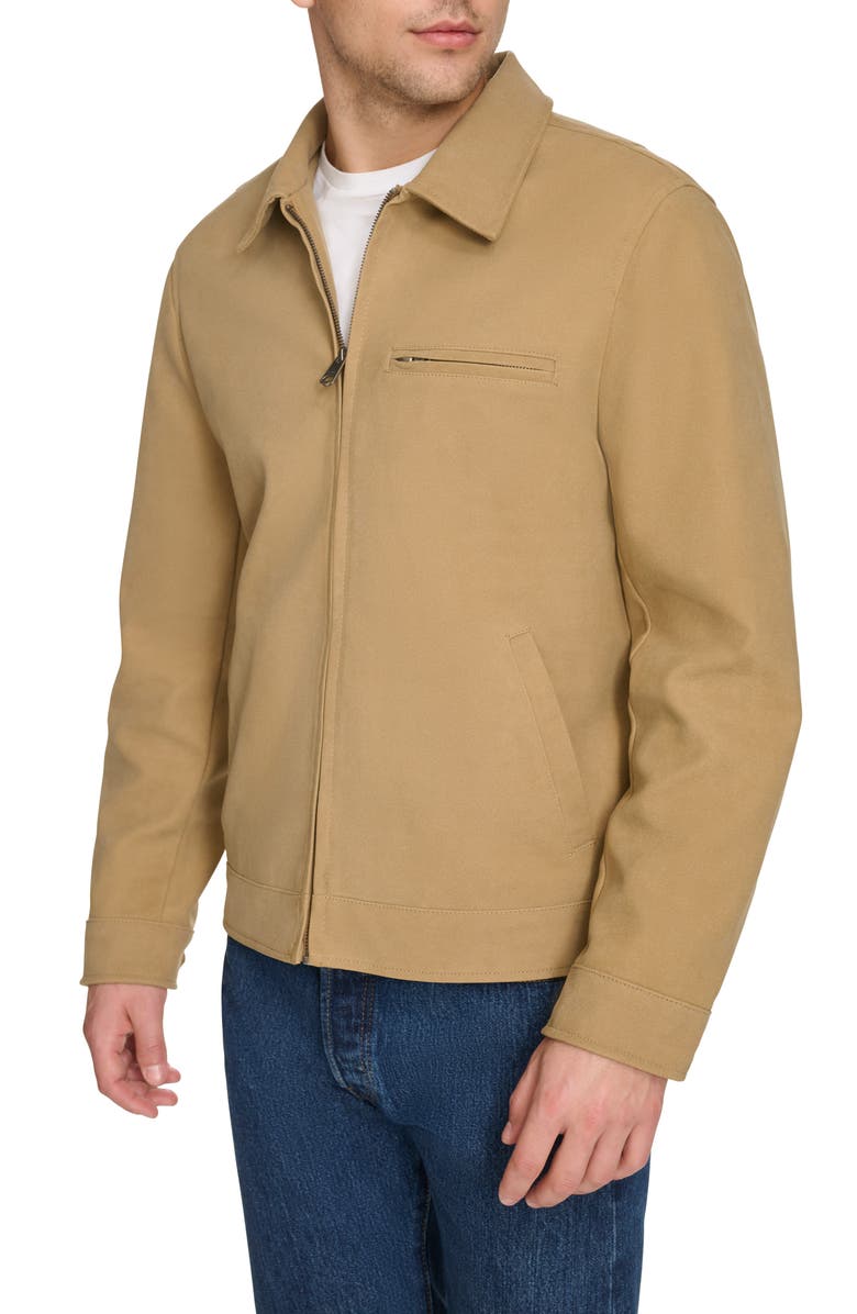 Faux Suede Utility Jacket