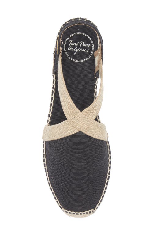 Toni Pons Verdi Espadrille Wedge In Black