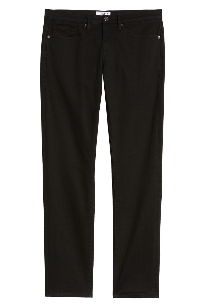 L'Homme Slim Fit Jeans, Alternate, color, NOIR
