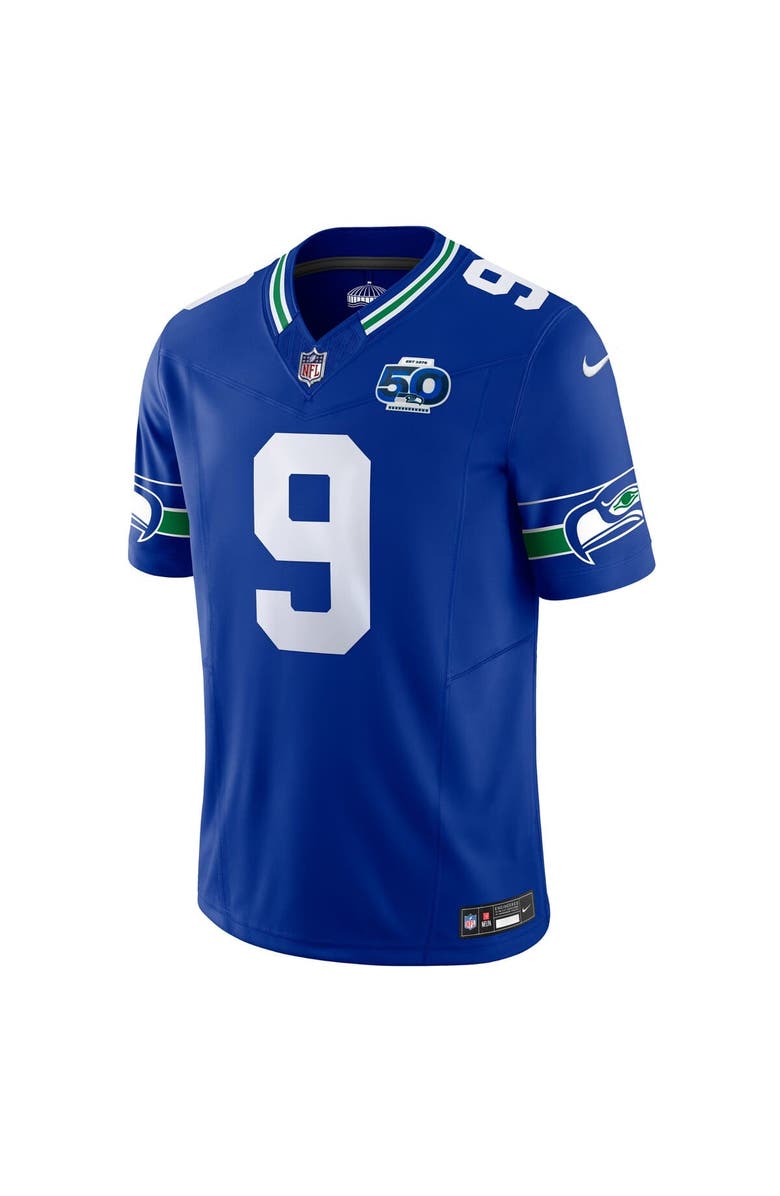 Nike Men's Nike Kenneth Walker III Royal Seattle Seahawks 50th Season Vapor F.U.S.E. Limited Jersey, Alternate, color, Royal