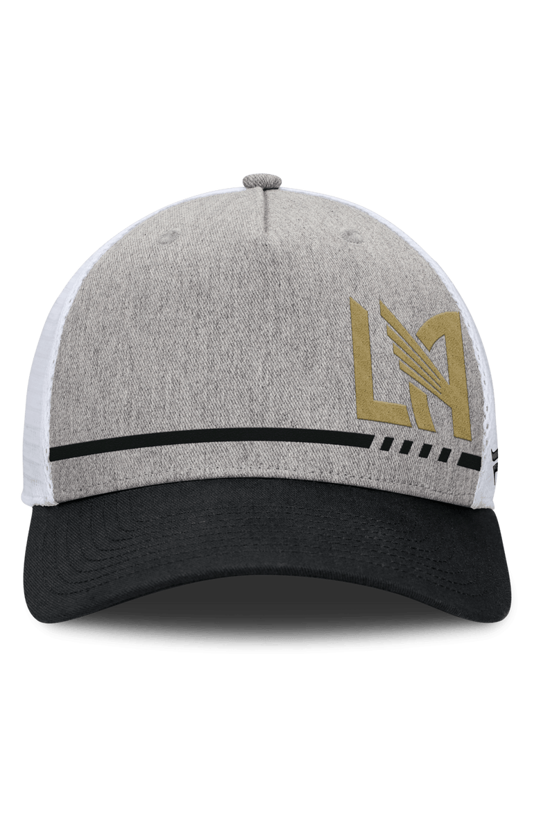 FANATICS Men's Fanatics Heather Gray LAFC Low Block Trucker Adjustable Hat, Alternate, color, 