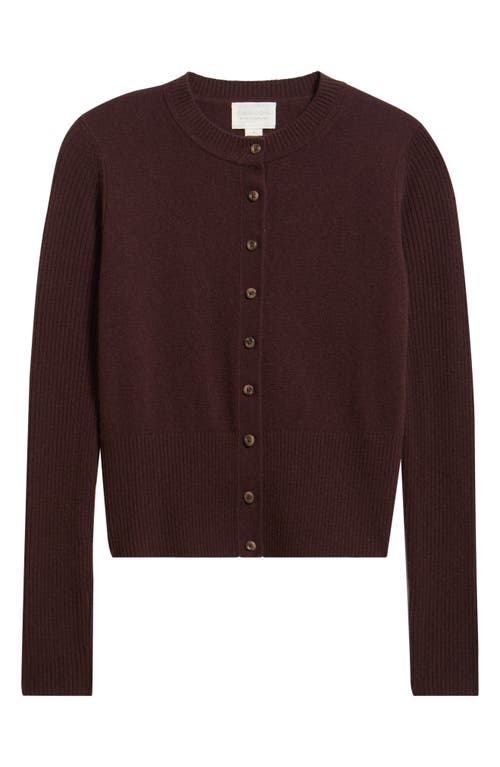 Caslonr Caslon(r) Wool & Cashmere Blend Cardigan In Brown