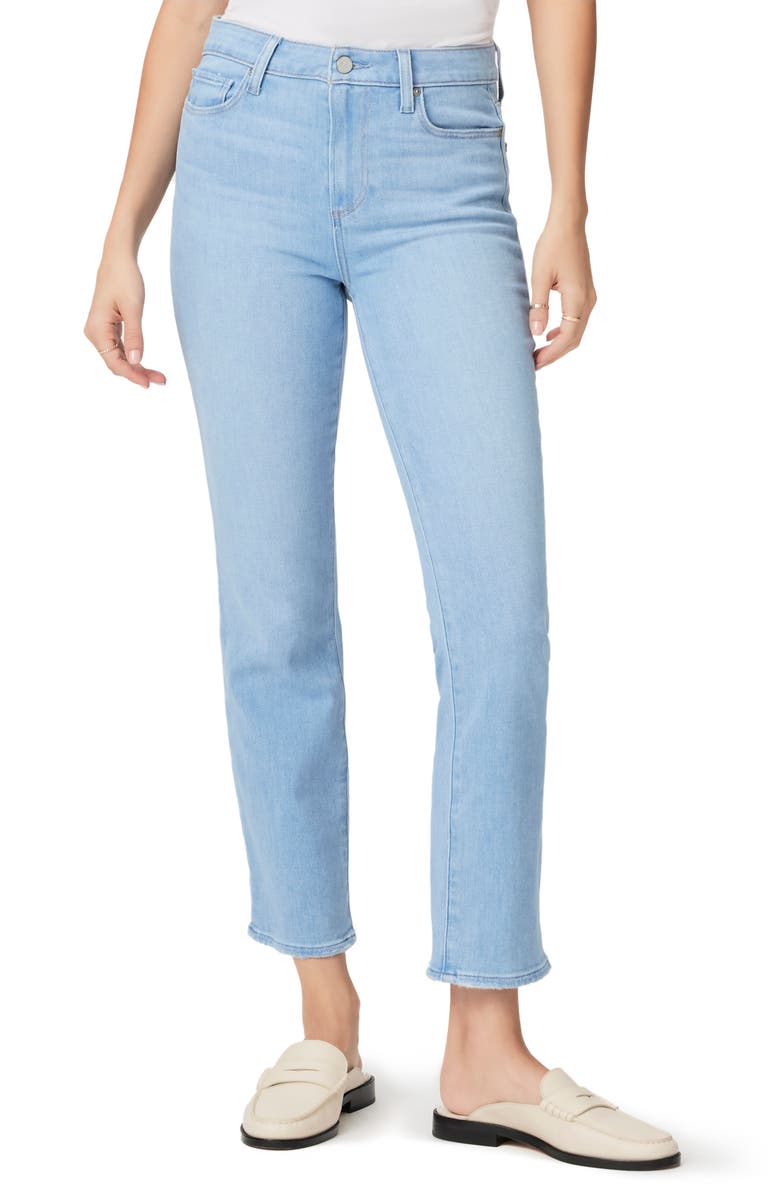 PAIGE Cindy High Waist Ankle Straight Leg Jeans, Main, color, 