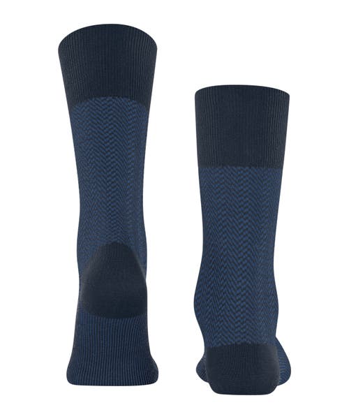 Falke Airport Herringstripe Socks In Blue