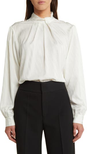 ファッション通販 安い Knotted FRAME Mock Nordstrom | Blouse Neck トップス