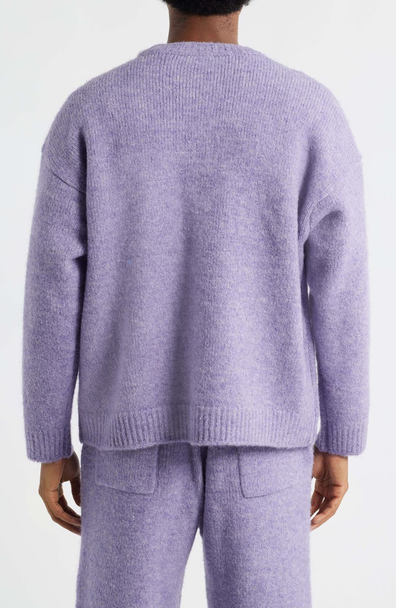Elwood Oversize Crewneck Sweater, Alternate, color, Lavender