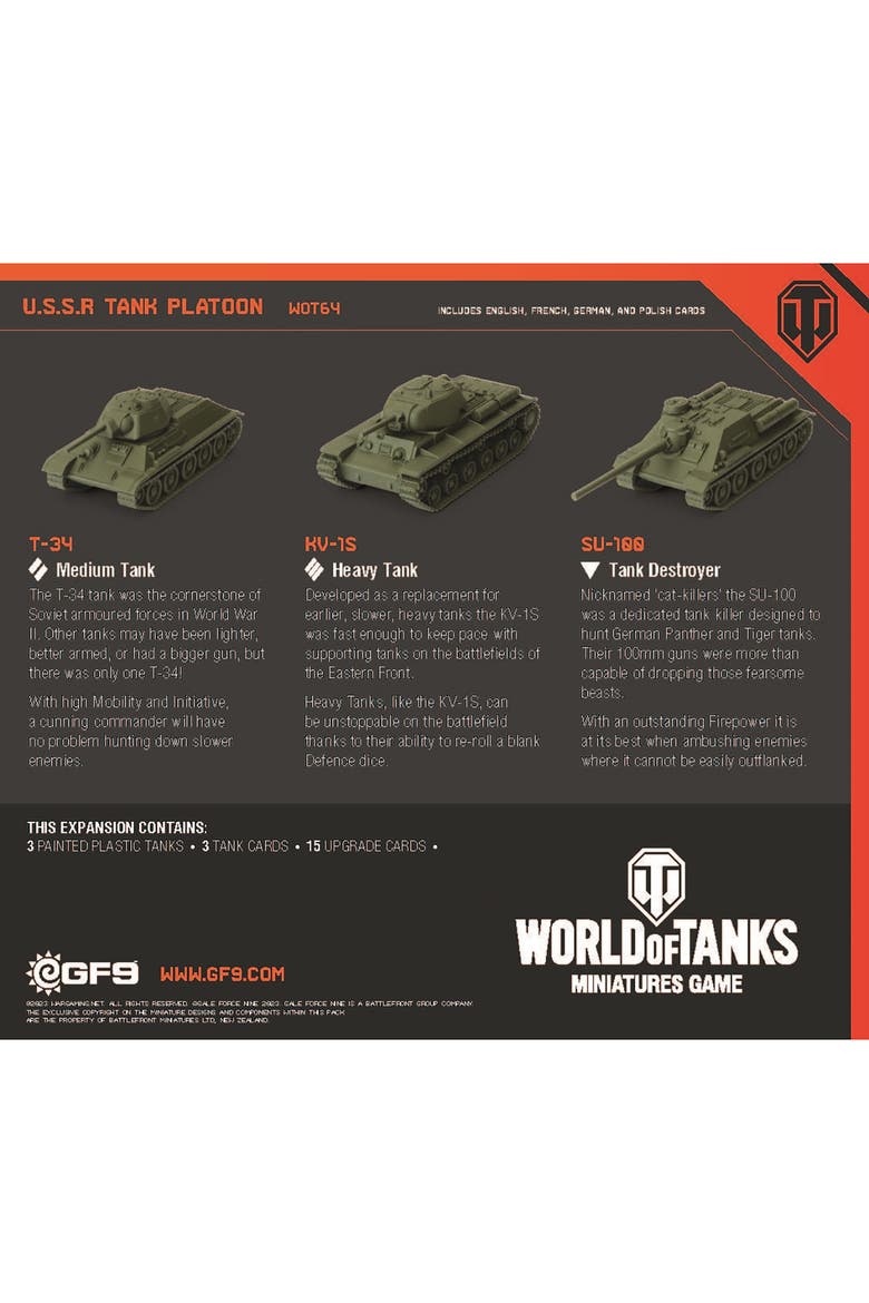 U.S.S.R. Tank Platoon Expansion, Alternate, color, Multicolored