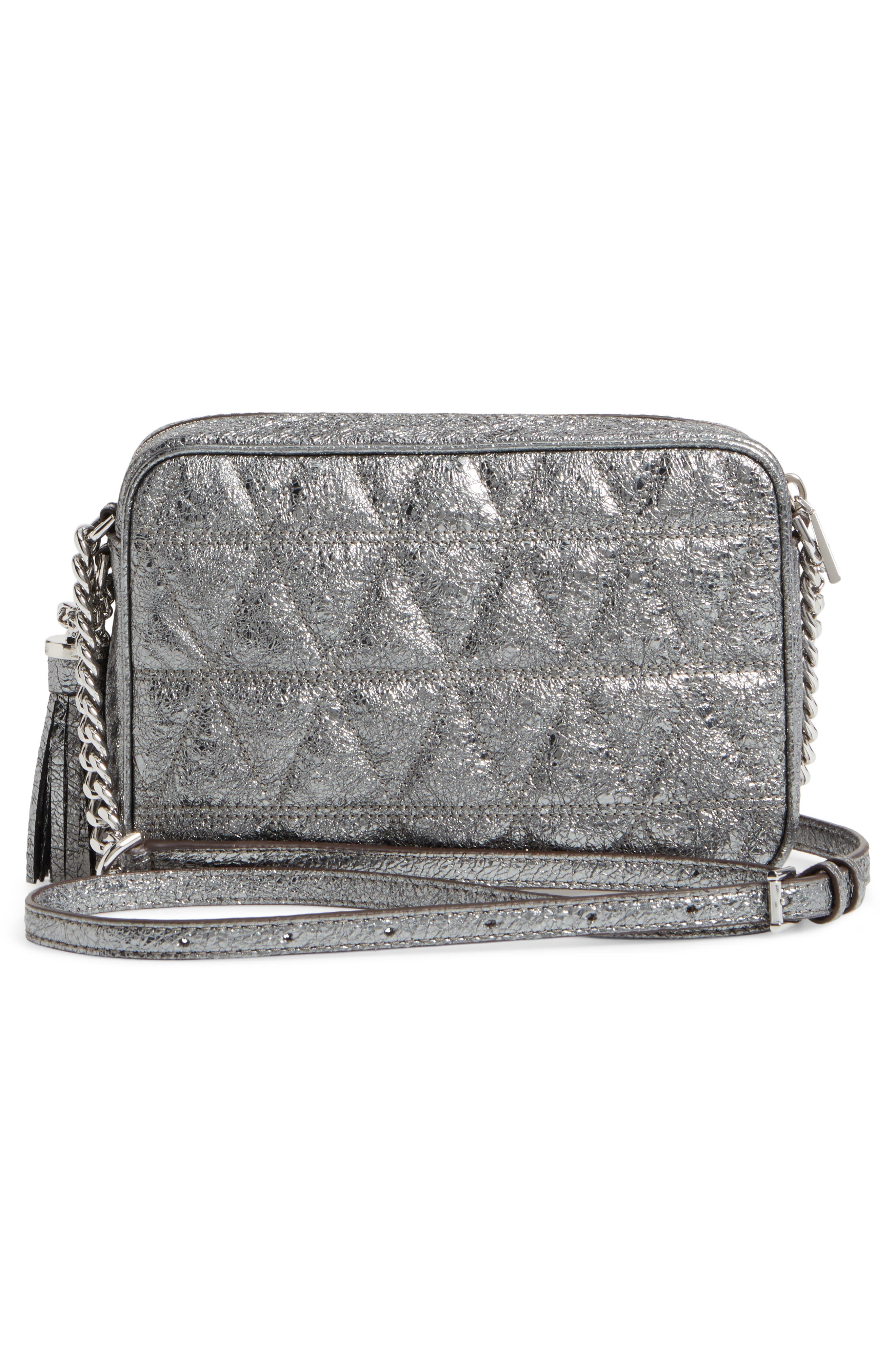 MICHAEL Michael Kors Medium Ginny Leather Camera Bag, Alternate, color, 