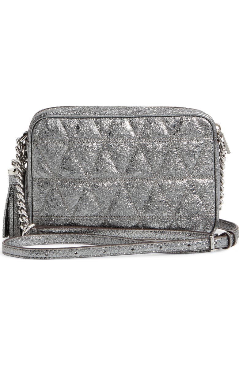 MICHAEL Michael Kors Medium Ginny Leather Camera Bag, Alternate, color,