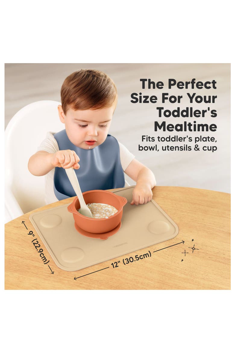 2-Pack Prep Silicone Placemats, Alternate, color, Terracotta