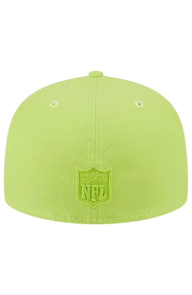 New Era Men's New Era Neon Green Green Bay Packers Color Pack Brights 59FIFTY Fitted Hat, Alternate, color, 