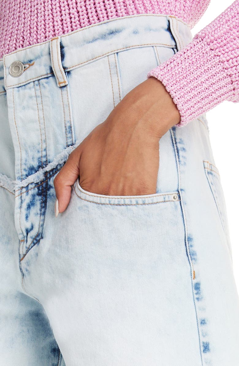 Isabel Marant Oreta High Waist Denim Shorts, Alternate, color,