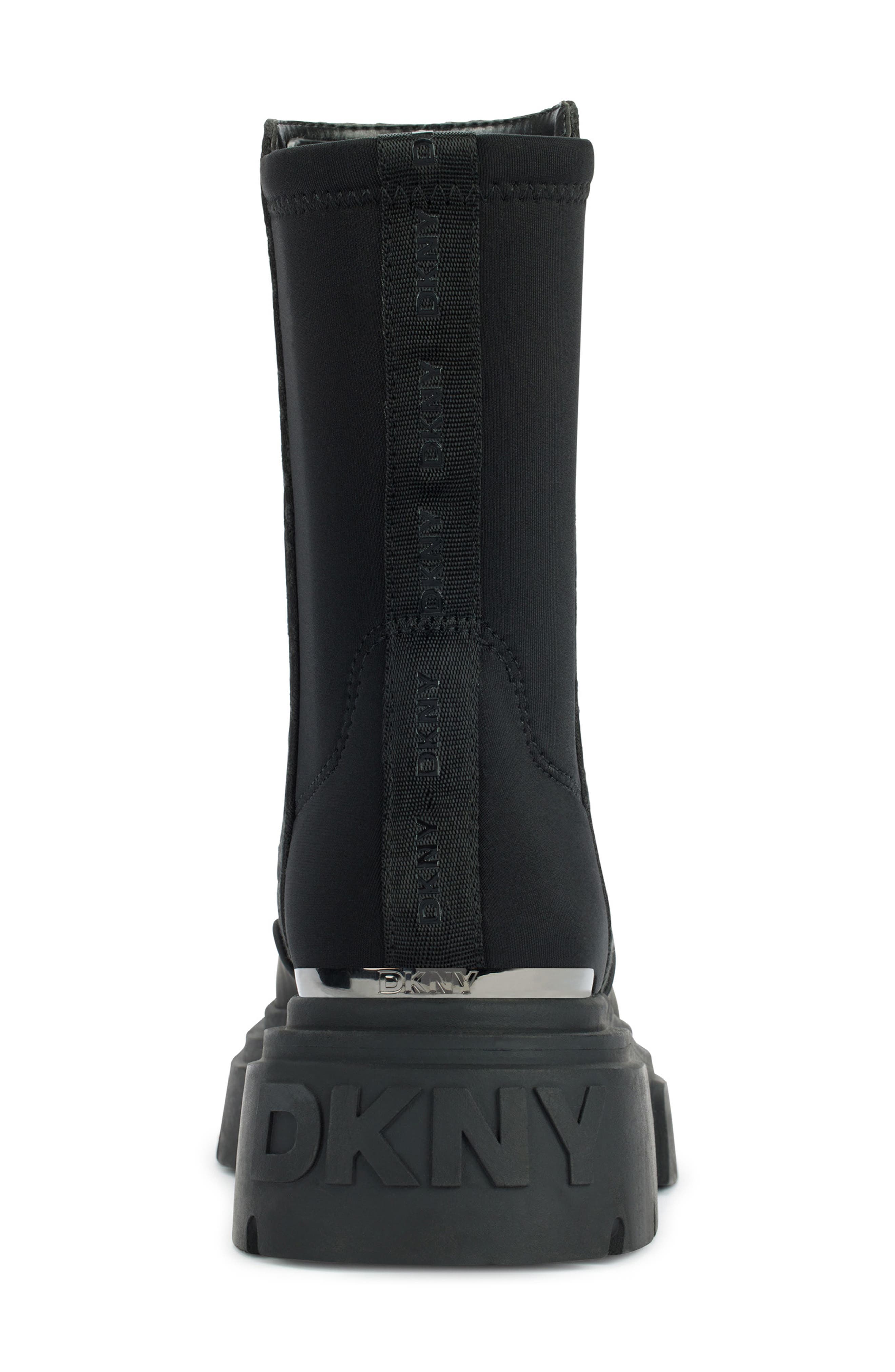 DKNY Fleming Lug Sole Chelsea Boot, Alternate, color, Black