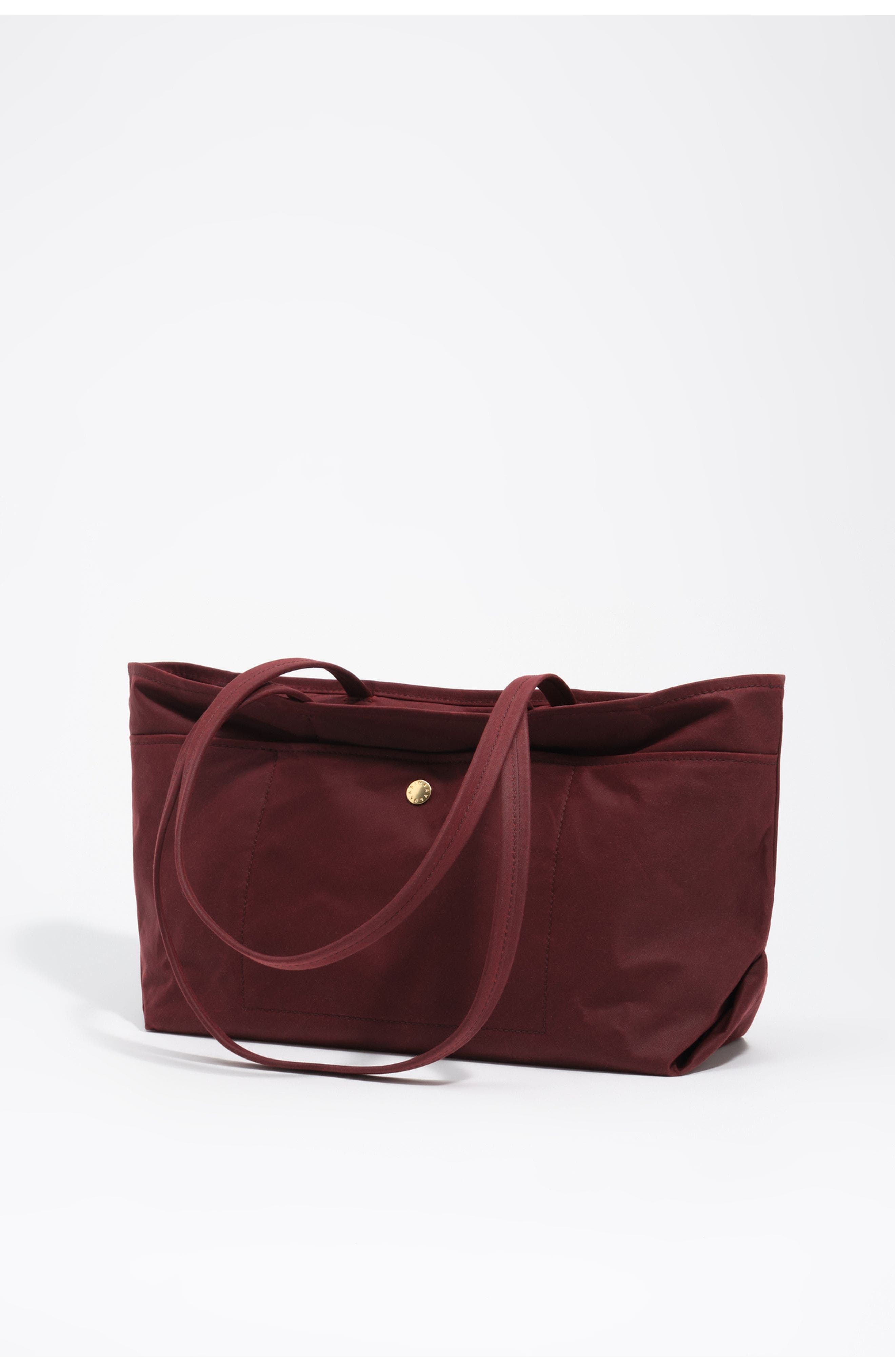 Medium Coated Shopper Bag, Alternate, color, WINE
