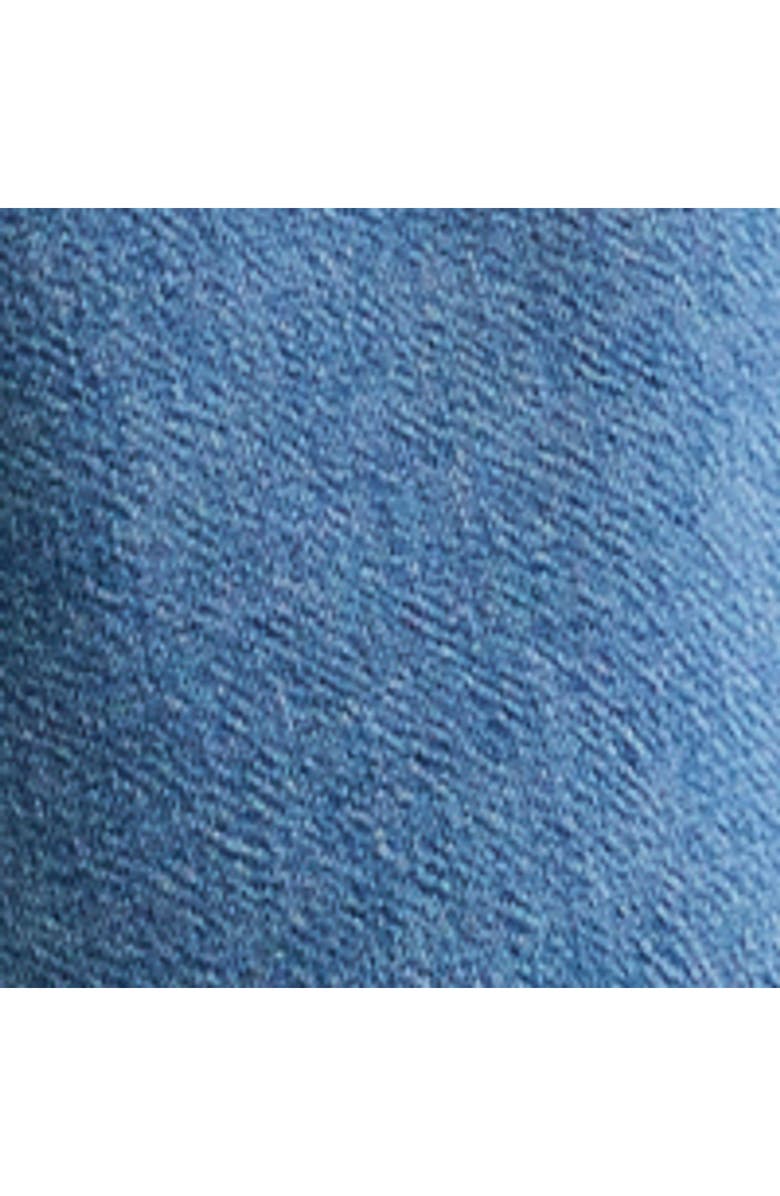 HATCH Collection The Kiley Denim Mini Maternity Dress, Alternate, color, Vintage Dream Blue