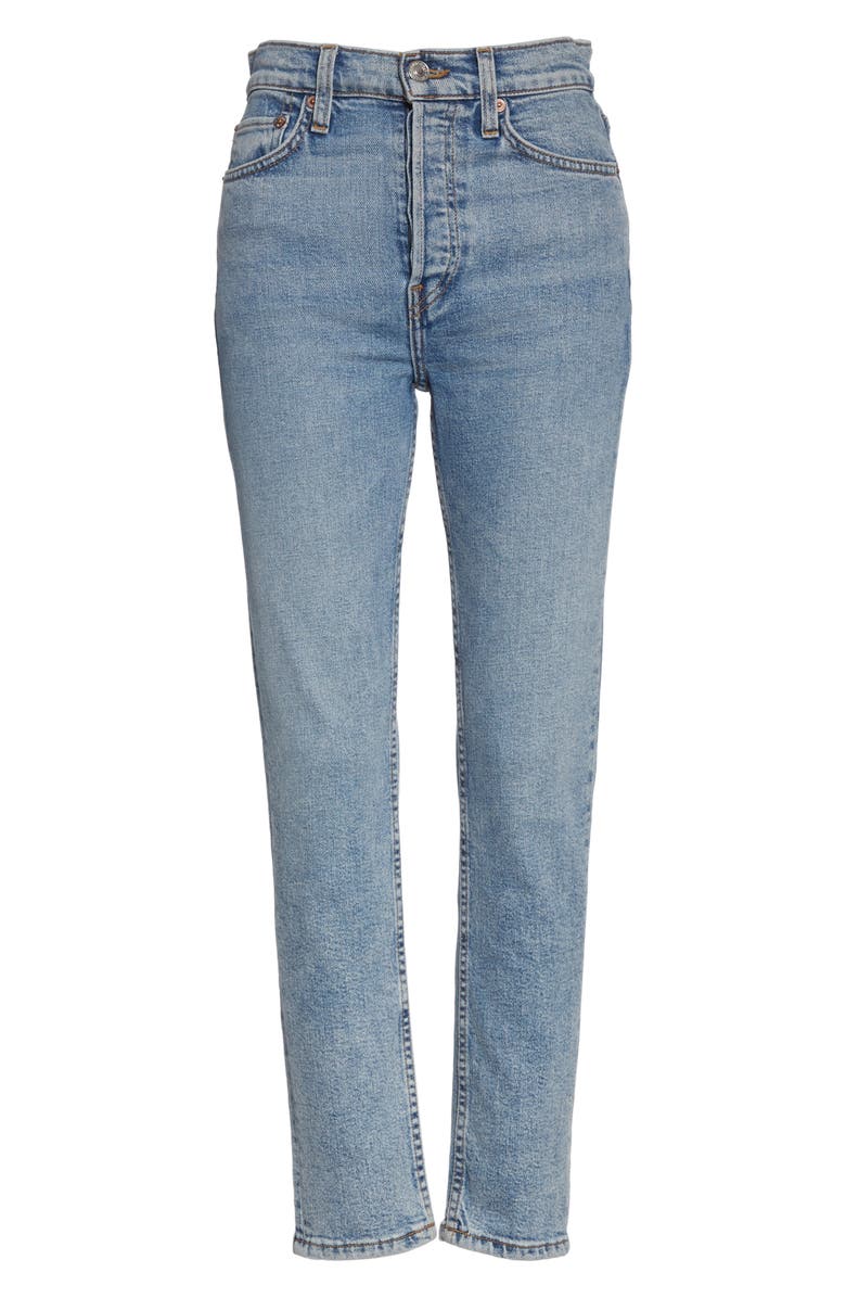 Re/Done Originals High Waist Crop Jeans, Alternate, color, Mid 90S