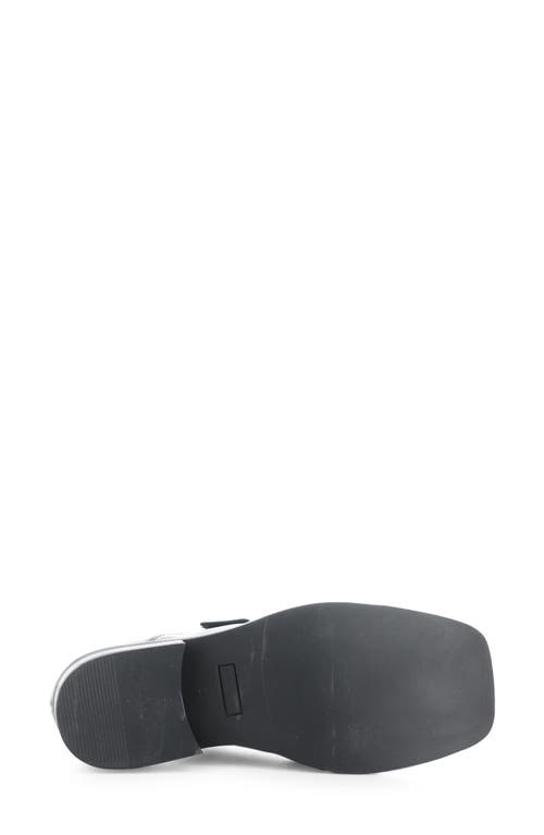 Bos. & Co. Eliza Moc Toe Monk Strap Loafer In Black